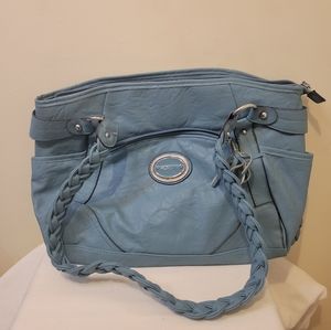 Rosetti Teal Faux Leather Purse